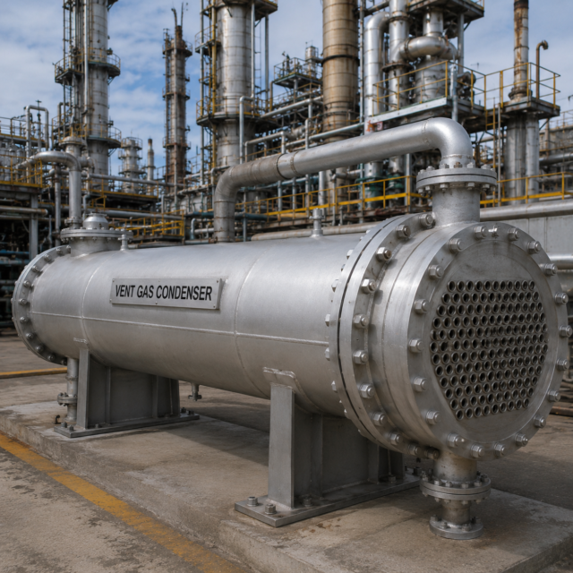 Vent gas condenser